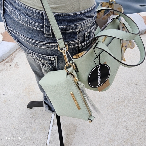 NWT STEVE MADDEN SAGE " BREECE" SATCHEL w/MINI CROSSBODY - Picture 5 of 6